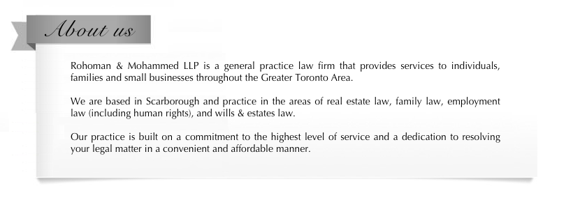 Real Estate Law Firm Scarborough Firm Overview